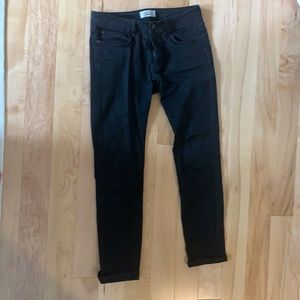 Naked & Famous Denim men’s black jeans